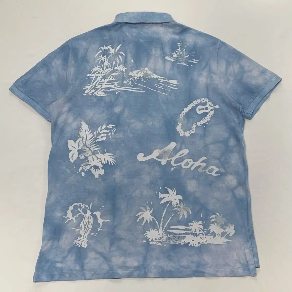 ポロラルフローレン ハワイアン PKTシャツ 半袖ポロシャツ (M)