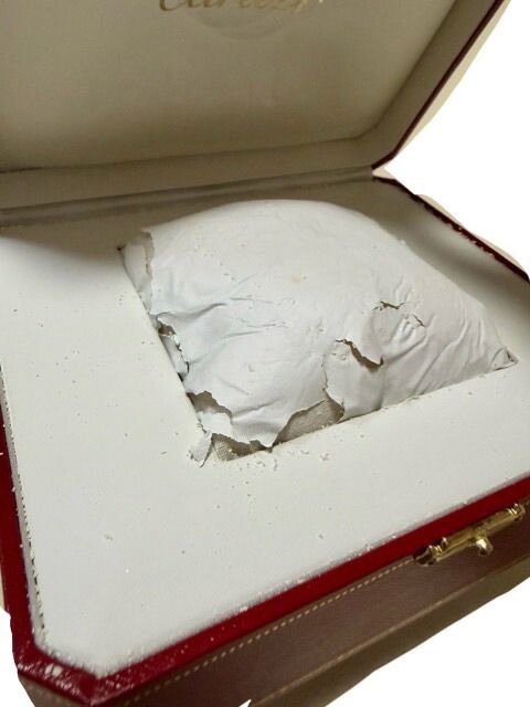 カルティエ ケース 時計用 空箱 レッド 赤 箱 Cartier 時計ケース 空き