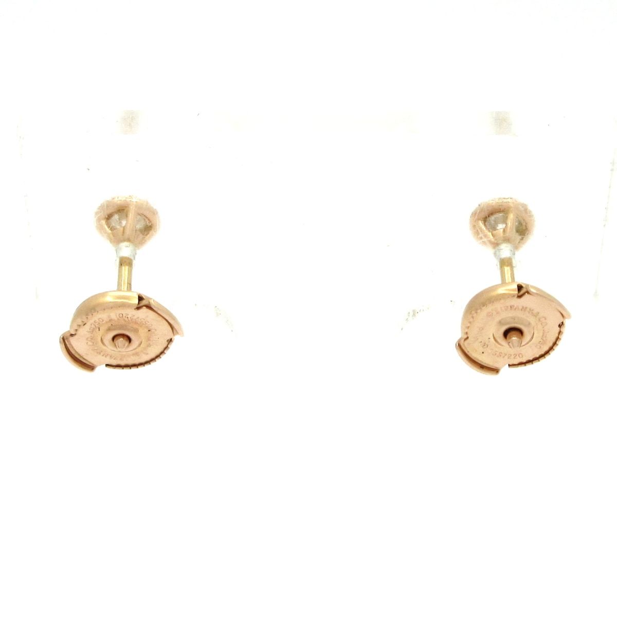 TIFFANY&Co.(ティファニー) ピアス美品 ソレスト K18PG×ダイヤモンド