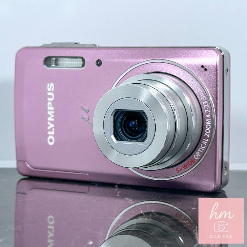 【美品】OLYMPUS μ-5010 ピンク 1400万画素 光学5倍ズーム 広角26mm DUAL IS 超薄型 コンパクトデジタルカメラ オリンパス ミュー
