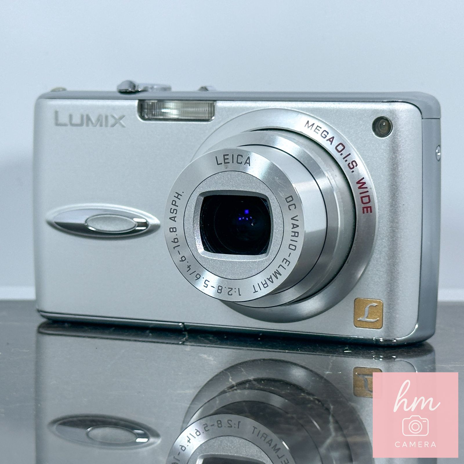 [Good Condition] Panasonic LUMIX DMC-FX01 Silver 6 Million Pixel Optical 3.6 X Zoom Wide Angle 28mm Leica Lens Compact Digital Camera Panasonic Lumix