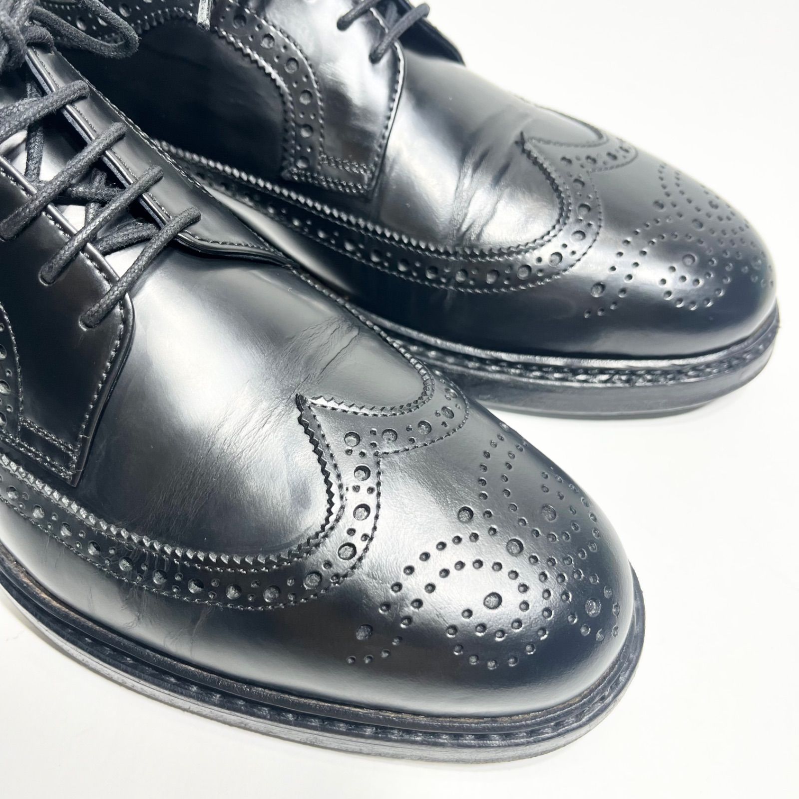 【美品】Jalan Sriwijaya ジャランスリワヤ★ウイングチップ UK7 美品】アローズ 別注 Jalan Sriwijaya ジャランスリワヤ ウイング