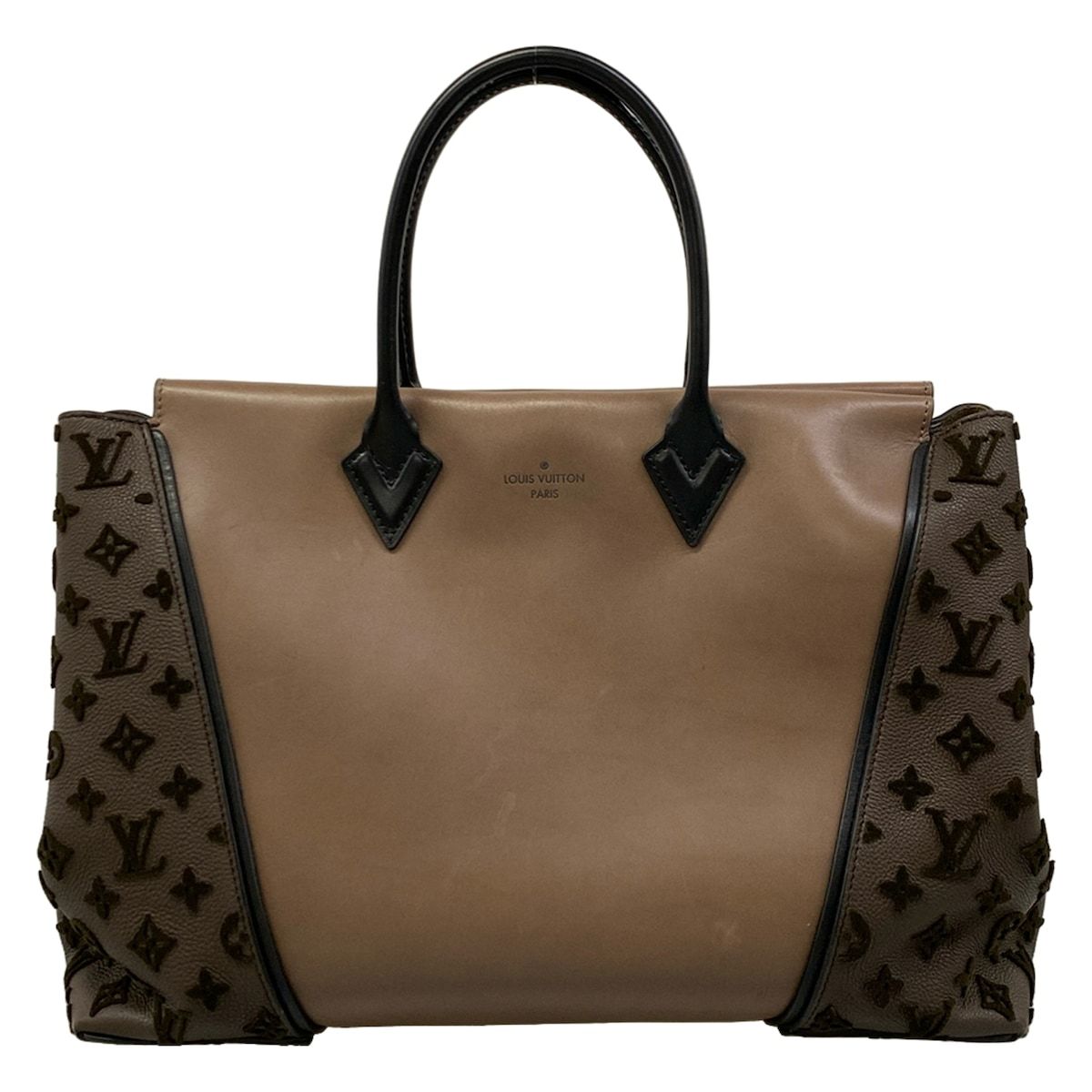 LOUIS VUITTON(ルイヴィトン) トートバッグ モノグラムヴェルール トートW GM M94338 ブラウン×ダークブラウン×黒 レザー 98,010円