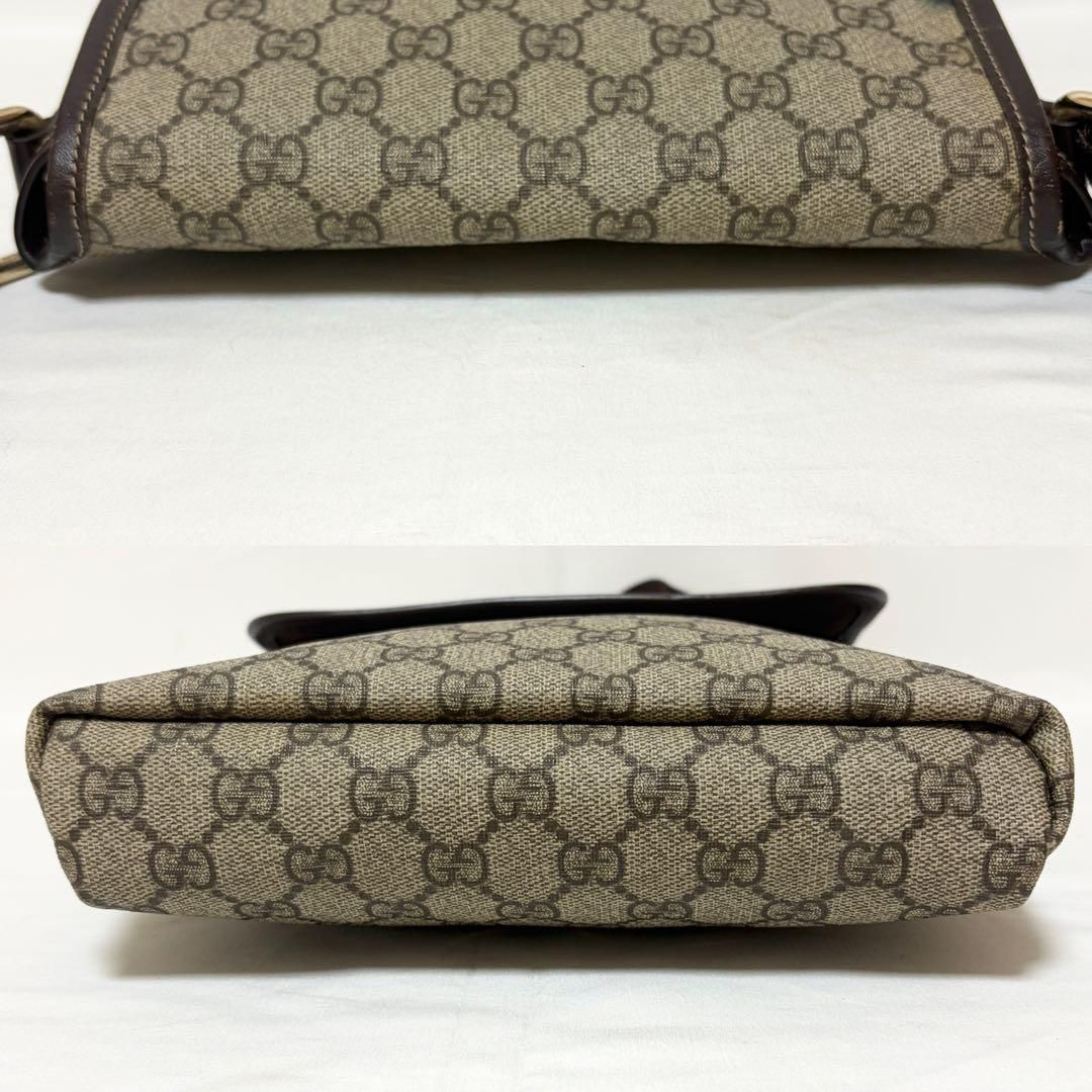 GUCCI グッチ ショルダーバッグ GGスプリーム レザー ベージュ ブラウン 223666 GUCCI グッチ ショルダーバッグ GGスプリーム レザー ベージュ ブラウン 223666