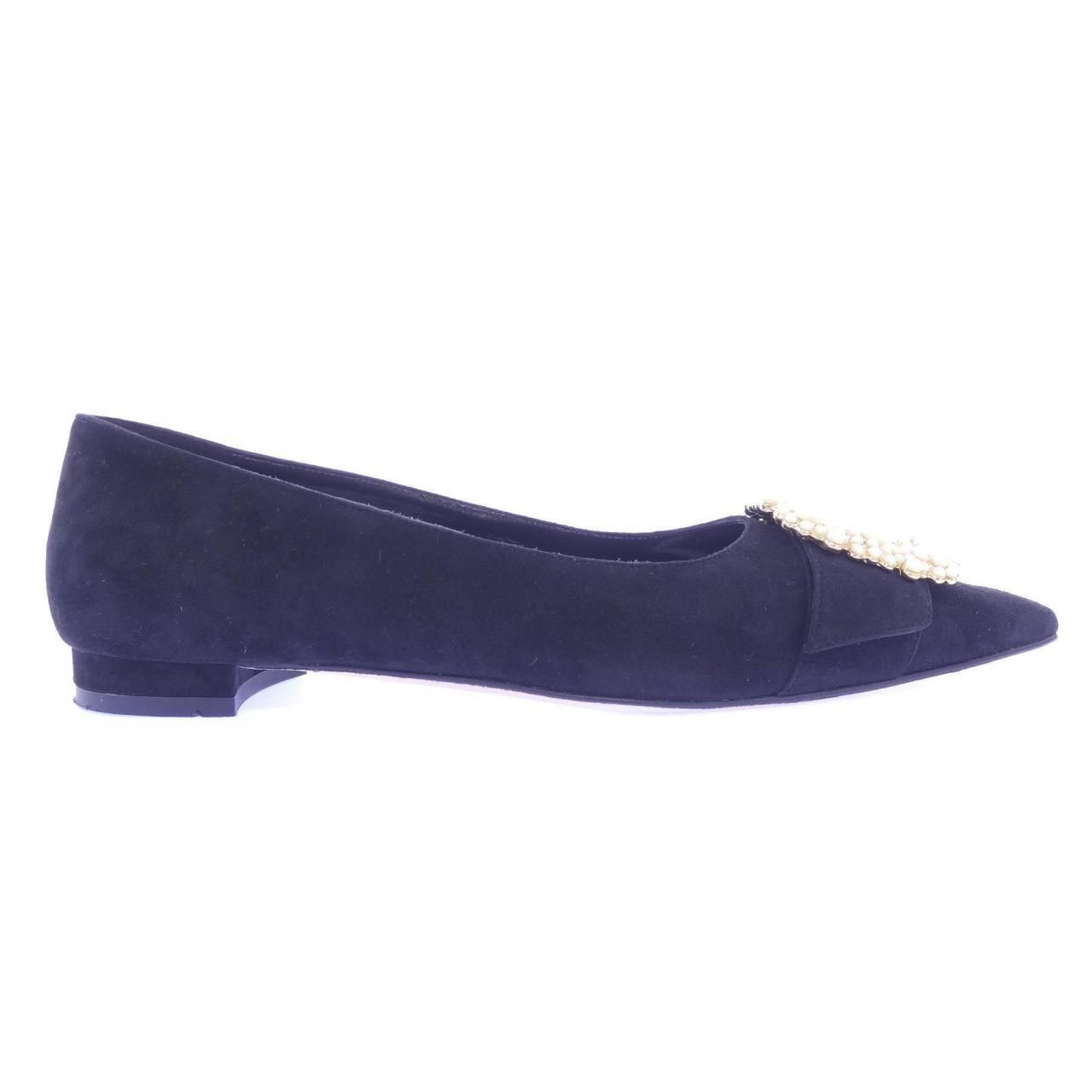 マノロブラニク MANOLO BLAHNIK GIBFLA パール フラットシューズ