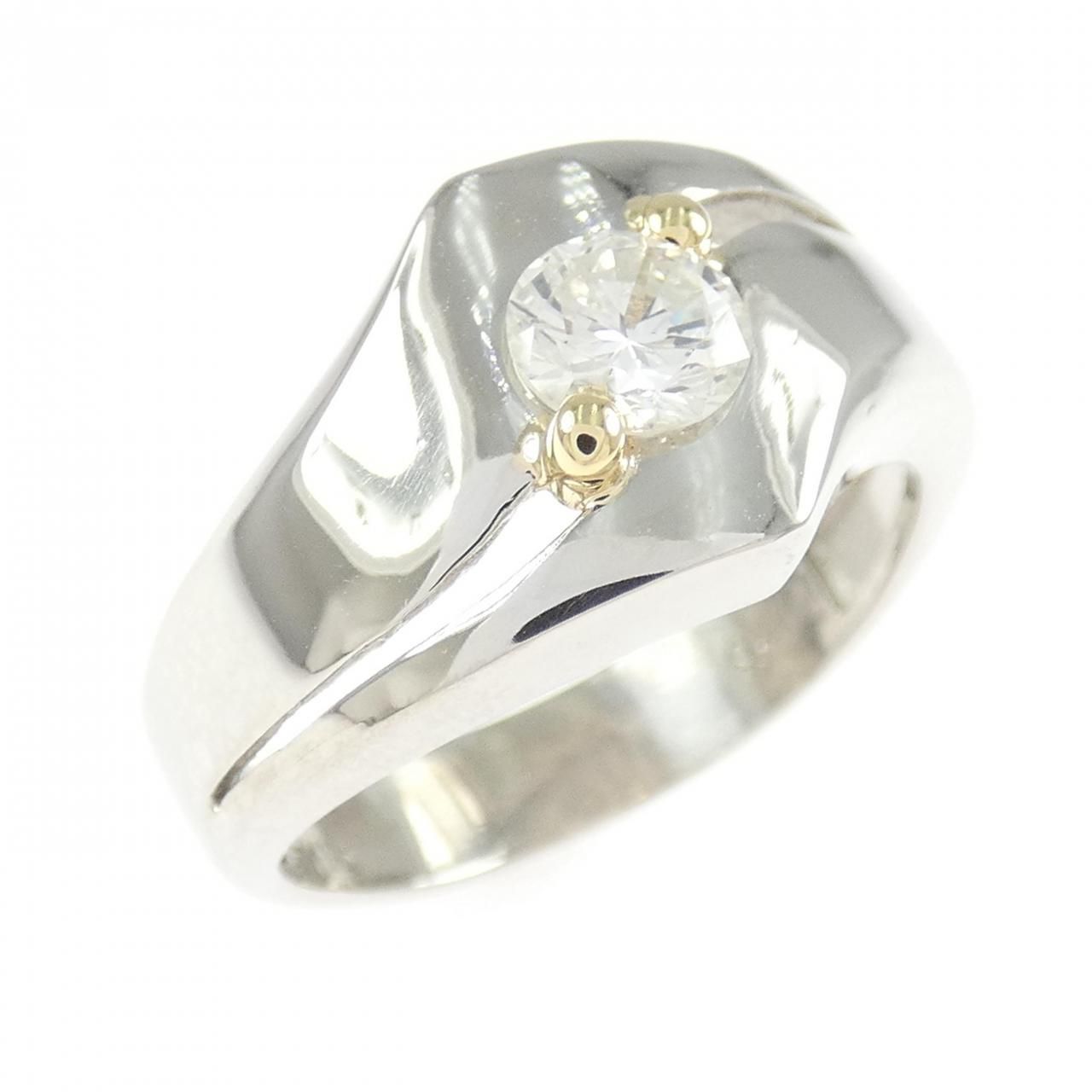 PT900/K18YG ダイヤモンド リング 0.44CT