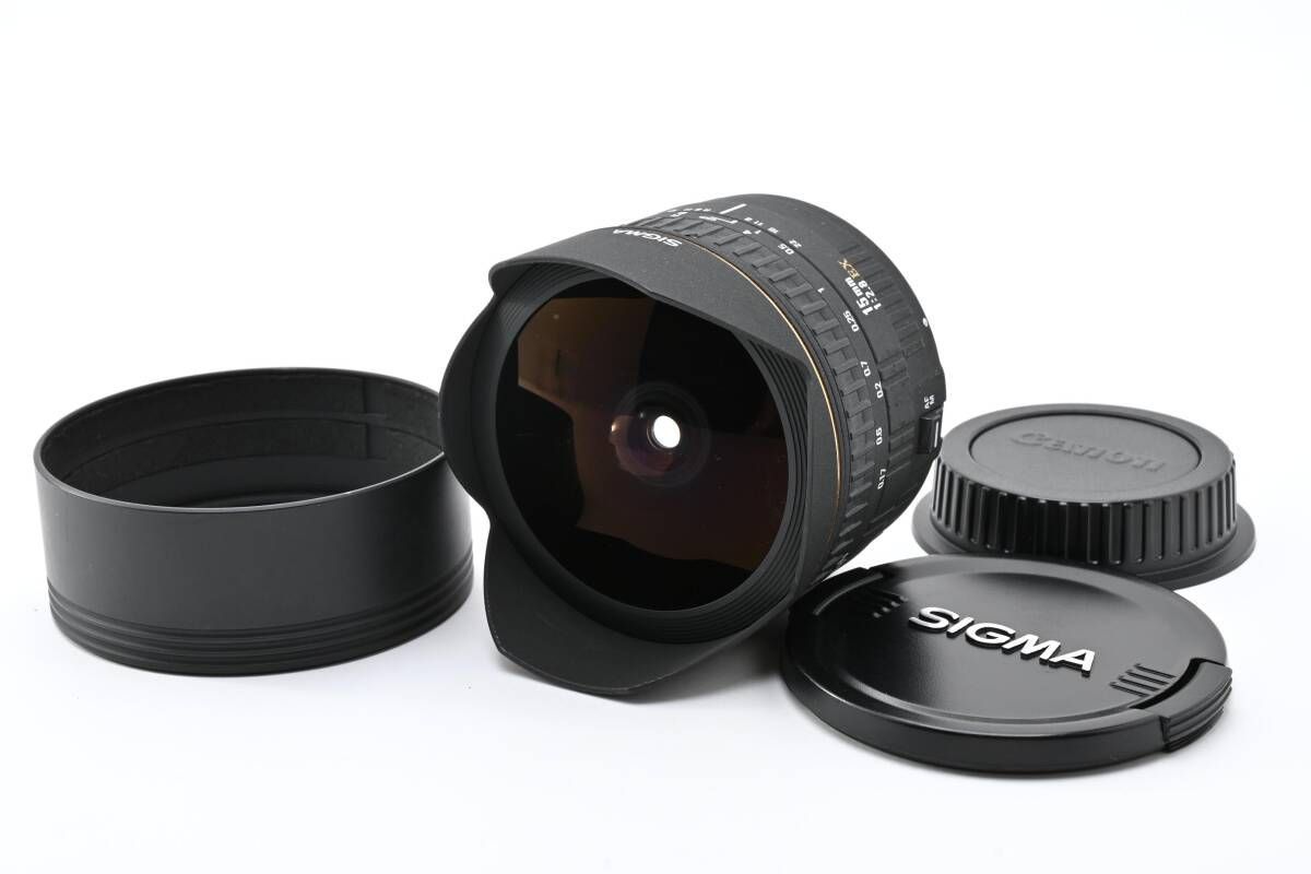☆極上品☆ SIGMA 15mm F2.8 EX FISHEYE Canon EFマウント #K306-2