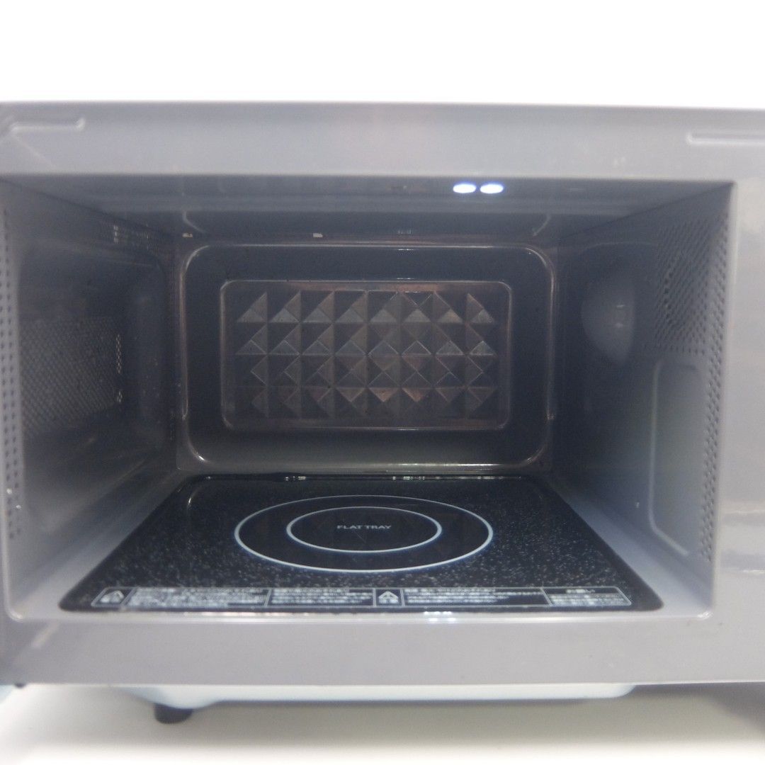 美品】東芝 ER-SM17 ホワイト 電子レンジ 17L TOSHIBA フラット庫内 単