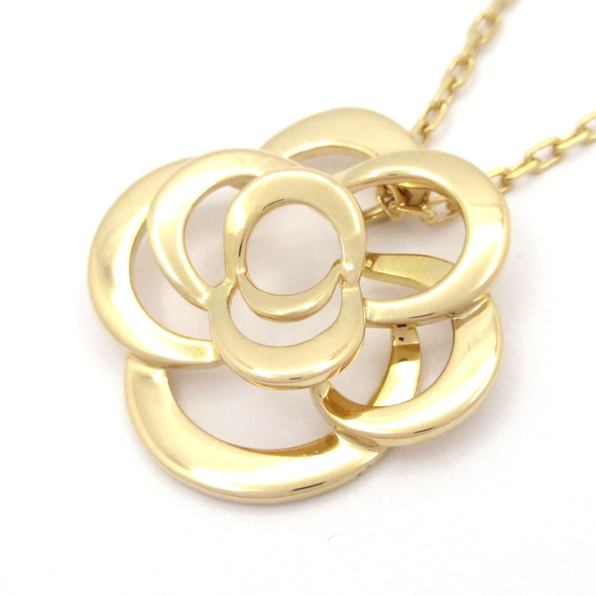 CHANEL(シャネル) ネックレス美品 カメリアコレクション K18YG
