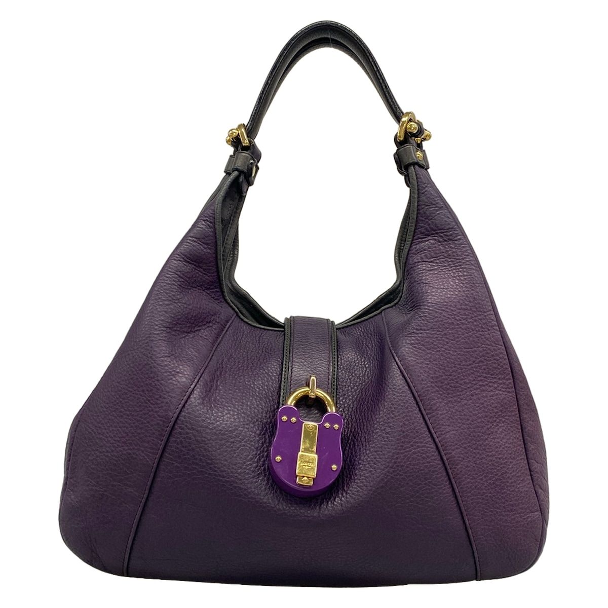 LOEWE(ロエベ) トートバッグ カリエ パープル×ダークグレー レザー 33,540円
