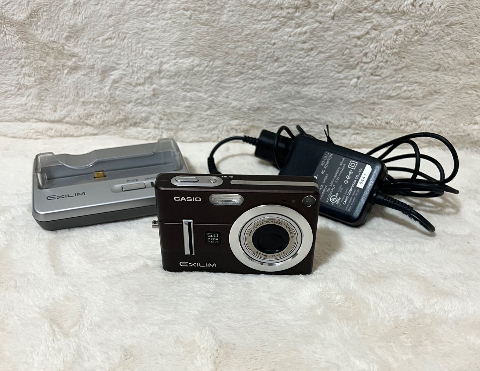 CASIO EXILIM EX-Z55 コンパクトデジカメ ブラウン - メルカリ