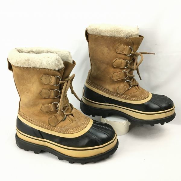 SOREL/ソレル/カリブー　size23.5程度　高級スノーブーツ　ライナー付き〈ブラウン/茶/BROWN〉　Boots/Shoes〕菅No.WT24