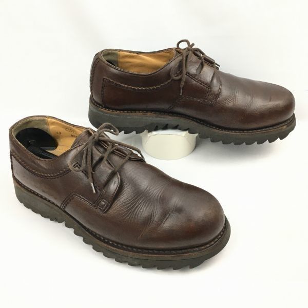 Jean Baptiste Rautureau ジャンバティストゥ【サイズ43　27.5-28.0/茶】オールレザー/シャークソール/ローブーツ　シューズ　/men's 管No.WZD-160