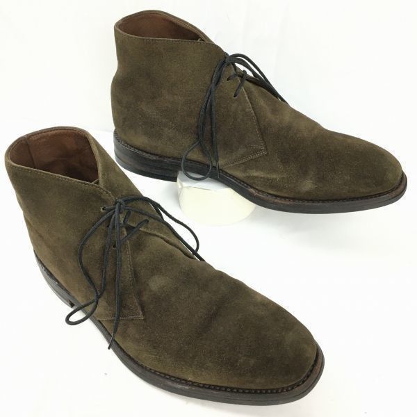 80s-90s?/Vintage★Loake　ローク　チャッカブーツ　size8　26.5　ダークブラウン/茶/BROWN〉スエード加工　/men's 管No.WA66