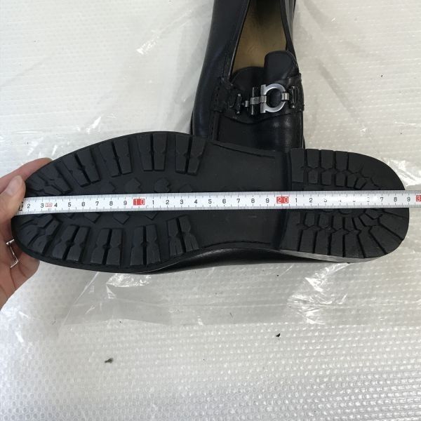 イタリア製☆Salvatore Ferragamo【7EE/25.0-25.5/黒/BLACK】本革 