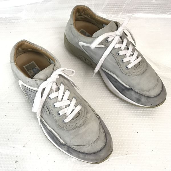 イタリア製★CESARE PACIOTTI 4US/チェザレ パチョッティ★スエードレザースニーカー【41/25.5-26.0/グレー】Shoes/trainers◆bQ-392