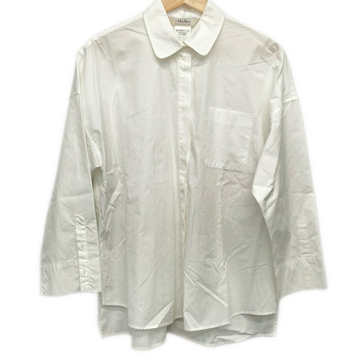 'S Max Mara ラミーブラウス　38 S Max Mara(マックスマーラ) 長袖シャツブラウス サイズ38 S