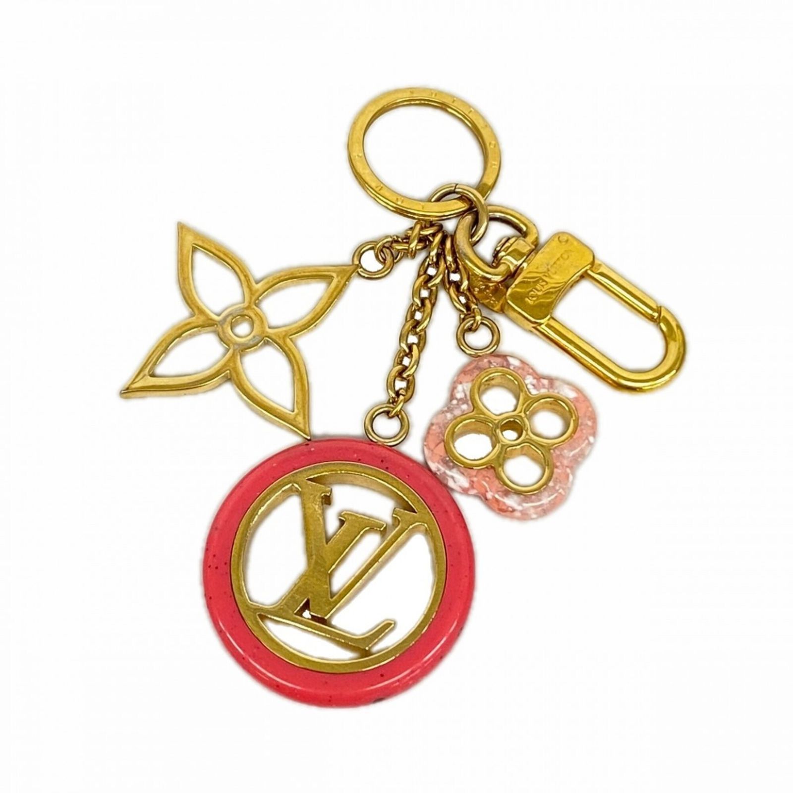 ルイ・ヴィトン(Louis Vuitton) ルイ・ヴィトン キーホルダー・チャーム モノグラム ポルトクレカラーライン M64525 ピンク ゴールドレディース 22,988円