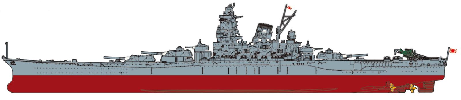 新品 フジミ模型 1/700 艦NEXTシリーズ No.1 EX-4 日本海軍戦艦 大和(黒甲板) エッチングパーツ付き 艦NEXT-1EX-4