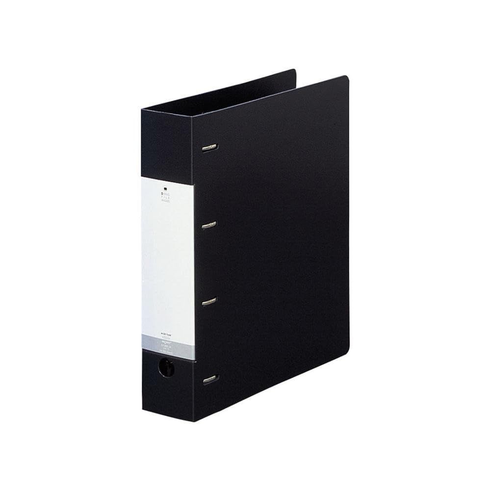 新品 リヒトラブ リクエスト D型 リングファイル A4 黒 10冊 G1280-24_10