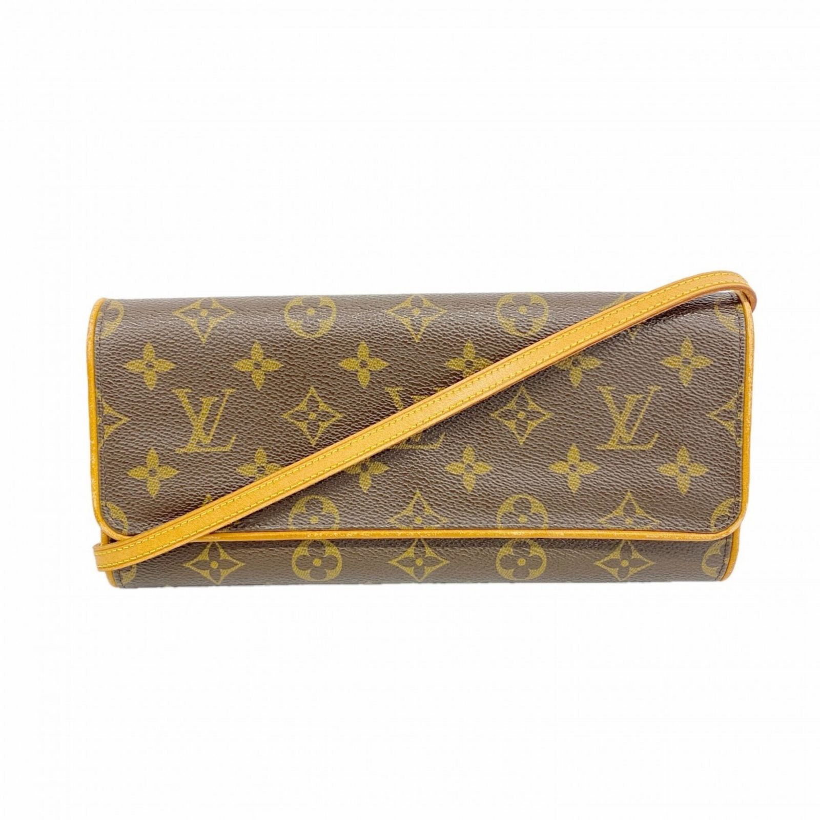ルイ・ヴィトン(Louis Vuitton) ルイ・ヴィトン ショルダーバッグ モノグラム ポシェットツインGM M51852 ブラウンレディース