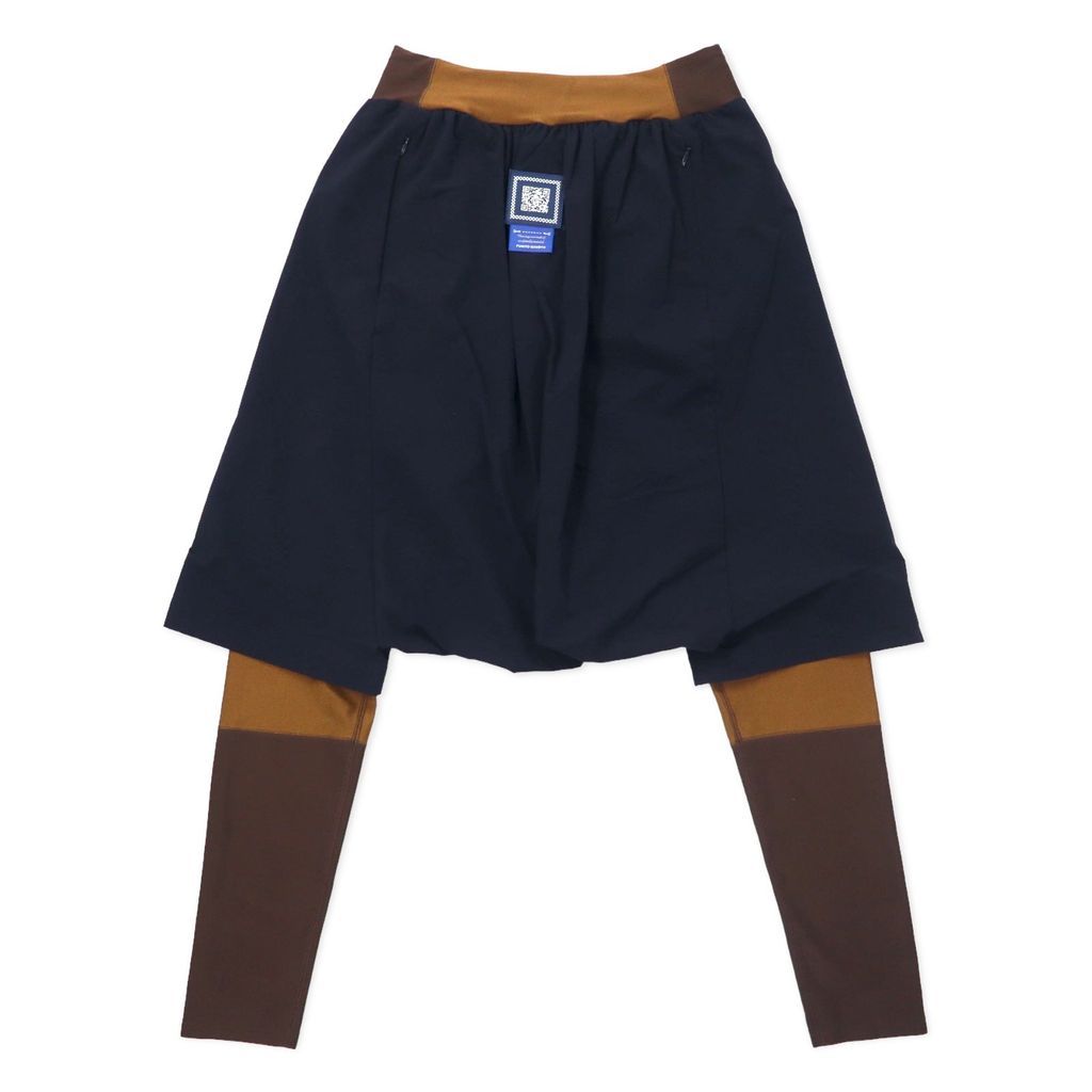 FUMITO GANRYU ドッキング レイヤード サルエルパンツ 2 ネイビー