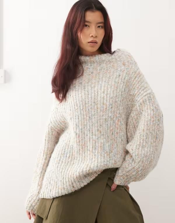 モンキ レディース アウター ニット・セータートルネック Monki chunky kniturtle neck sweater in multi color Multi マルチカラー 21,445円