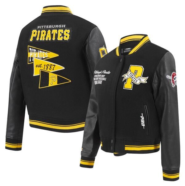 プロスタンダード レディース アウター ジャケット・ブルゾン Pro Standard Womens Pittsburgh Pirates Black Varsity Jacket NoColor ブ