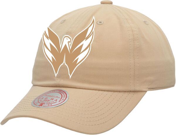 ミッチェルネス レディース アクセサリー 帽子 キャップ ロゴ Mitchell Ness Adult Washington Capitals Primary Logo Khaki Dad Hat N
