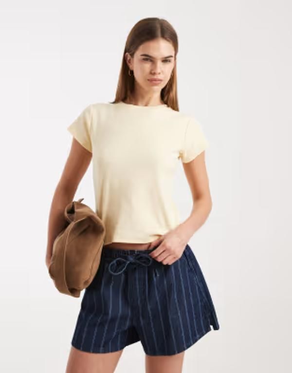 コットンオン レディース トップス Tシャツ Cotton 90s baby tee in vanilla glow VANILLA GLOW