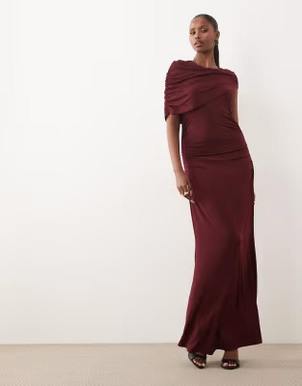 ヴェロモーダ レディース トップス ワンピース ケープデザイン キャップ ケープ ジャージー マキシ Vero Moda cape detail jersey maxi dress Windsor w