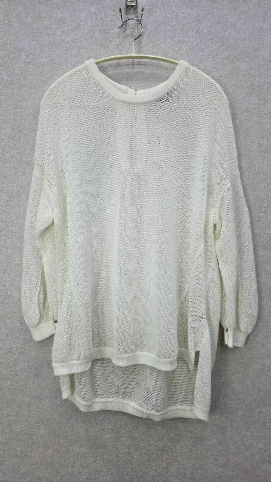ハンサム ランバンコレクション シースルー ニット ブラウス LANVIN COLLECTION