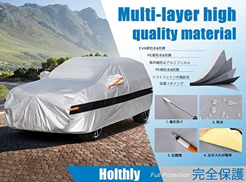 10層ハッチバック100%防水しーとカバー、車カバー 裏起毛防水通気性防雪防塵防輻射紫外線屋外三菱 Lancer Cargo、ホンダ フィット、トヨタ カローラフィールダー、日産 リーフ、ボディカバー、アクセラスポーツマツダ、 レクサス CT acee46c4