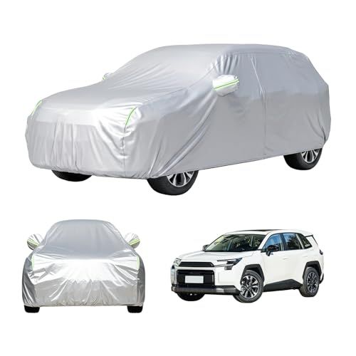 【UmeMart】新型RAV4 60系 (XA60) 専用 カーバー 裏起毛 防水 防紫外線 全天候保護 防風ロープ&盗難防止ロック付き 車体カバー RAV4 60 パーツ アクセサリー (RAV4 60系)AR d9cb8cb9