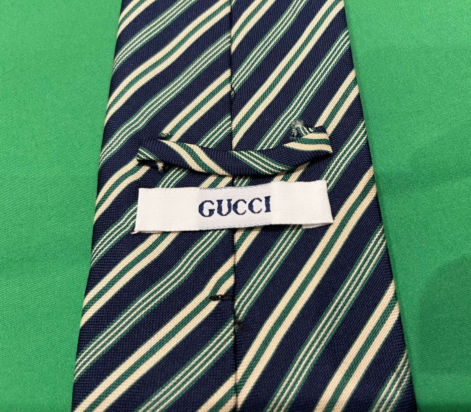 美品】GUCCI グッチ ネクタイ シルク100% インターロッキングG GGロゴ