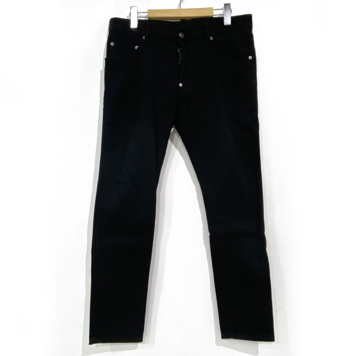 DSQUARED2 ディースクエアード BLACK BULL SKATER JEAN ボタンフライ デニムパンツ S74LB1427 サイズ50 ※中古