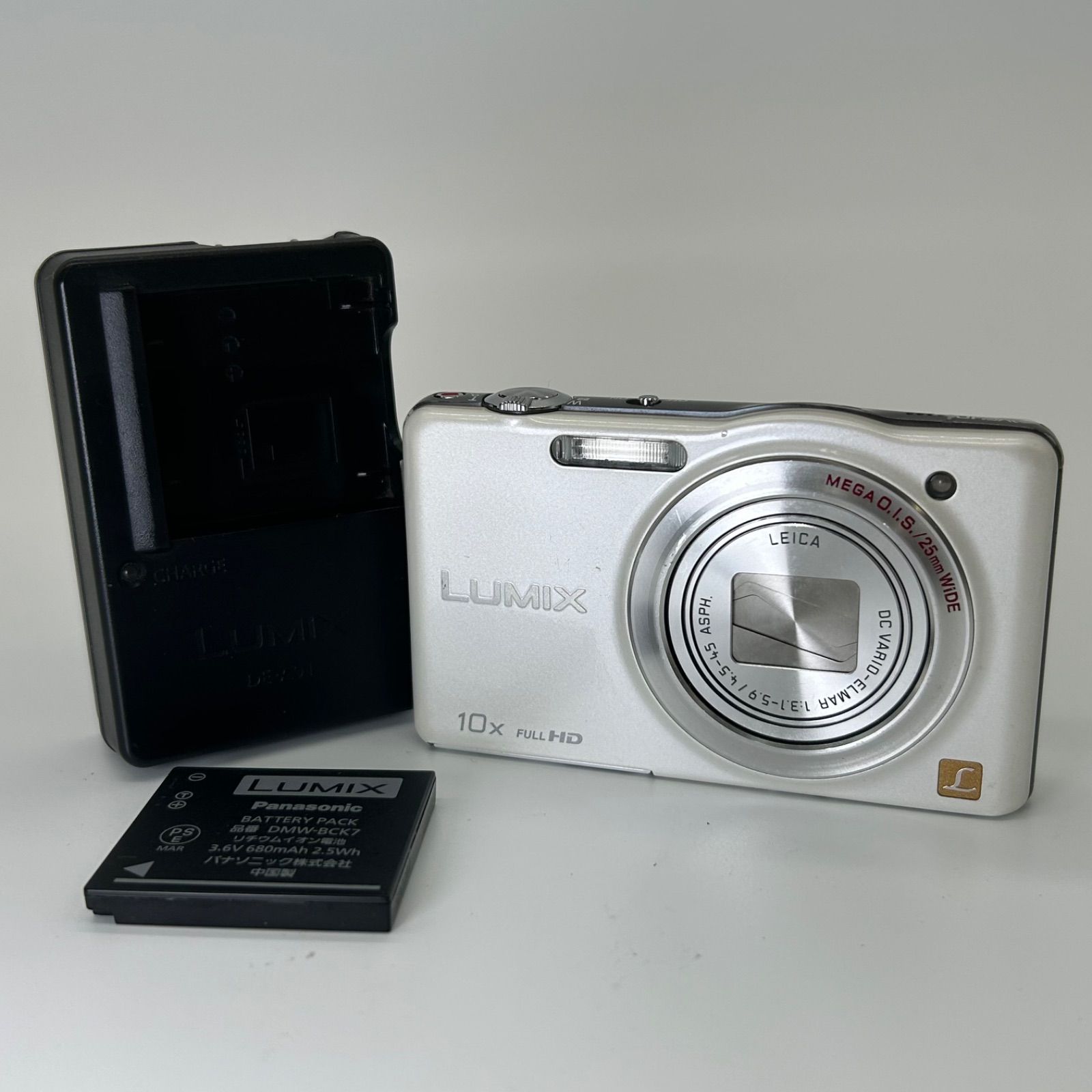 Panasonic LUMIX DMC-SZ7 ホワイト デジカメ 動作確認済 - メルカリ