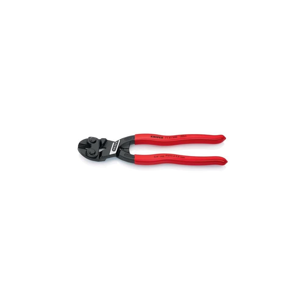 新品 KNIPEX クニペックス CoBoltコボルト 小型クリッパー ベントヘッド 全長200mm プラスティックコーティングハンドル 7141-200