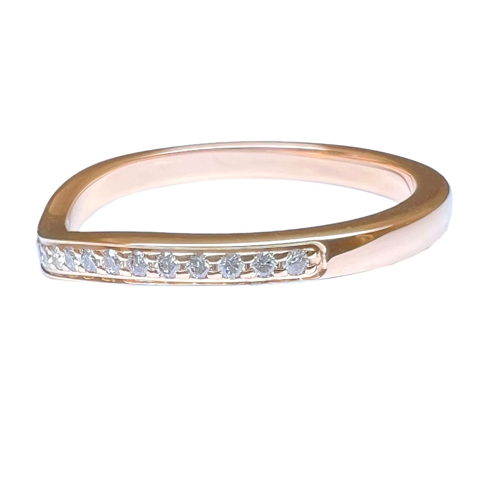 Cartier カルティエ バレリーナリング ダイヤ 49サイズ PG CARTIER カルティエ リング バレリーナ ハーフエタニティ ダイヤ 750