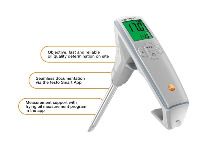 【新品・3営業日で発送】テストー TESTO 食用油テスター testo 270 BT (05632770 4325)