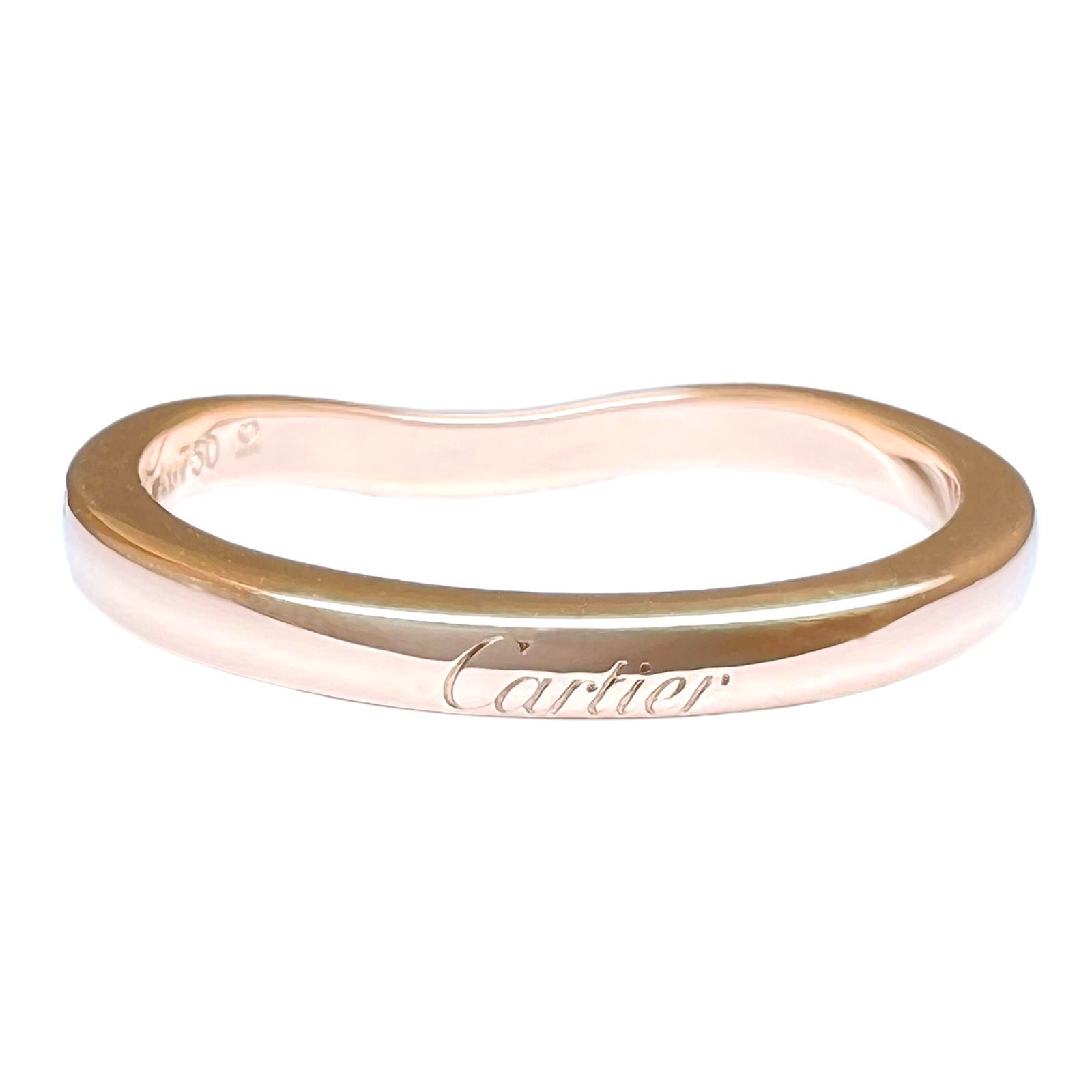 Cartier カルティエ バレリーナリング ダイヤ 49サイズ PG CARTIER カルティエ リング バレリーナ ハーフエタニティ ダイヤ 750