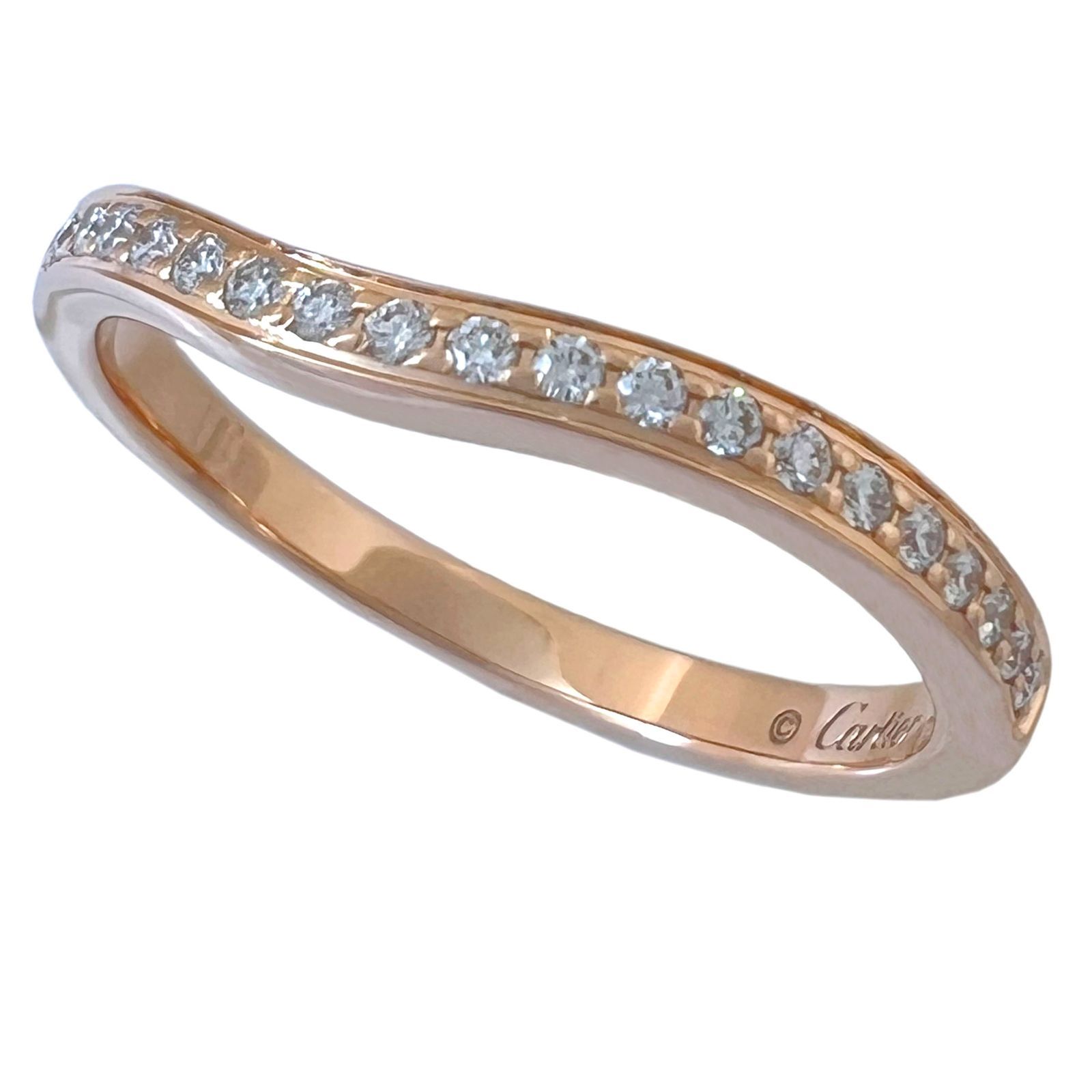 CARTIER カルティエ リング バレリーナ ハーフエタニティ ダイヤ 750