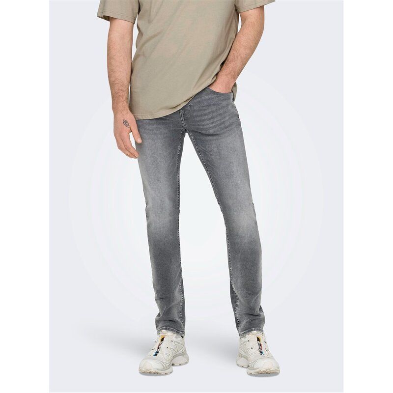 オンリー メンズ ボトムス デニムパンツ ジーンズ Only Jeans Sn99 MGrey Denim デニム