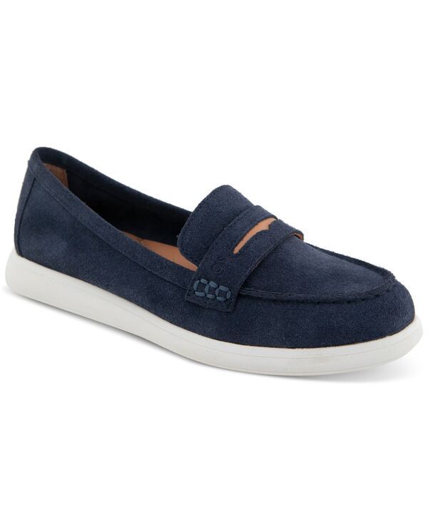 ジェントルソウルズ レディース シューズ パンプス ローファー Gentle Souls Womens Bailey Penny Loafers Navy Suede ネイビー