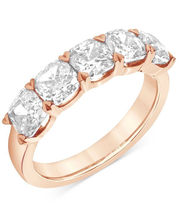 バッジェリーミシュカ レディース アクセサリー リング Badgley Mischka Certified Lab Grown Diamond Band 3 ctw in 14k Rose Gold