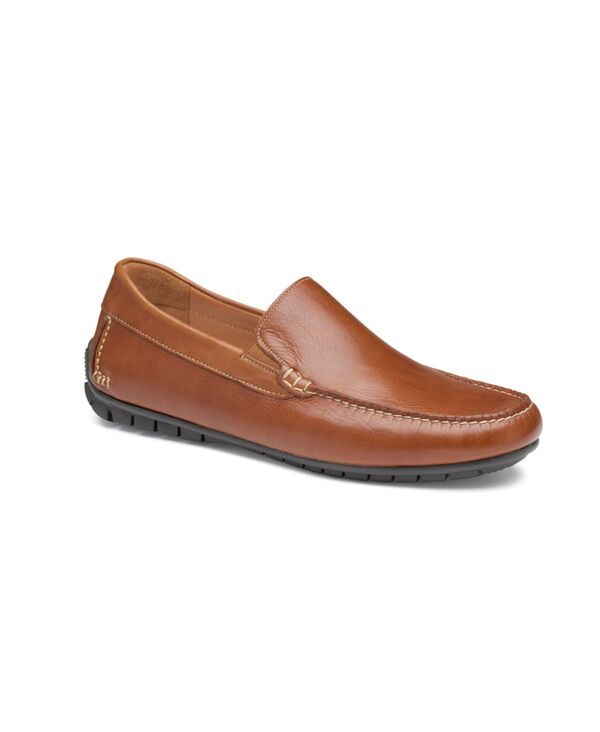 ジョンストンアンドマーフィー メンズ シューズ スリッポン・ローファー ローファー Johnston Murphy Mens Cort Moc Venetian Driving Loafers Tan