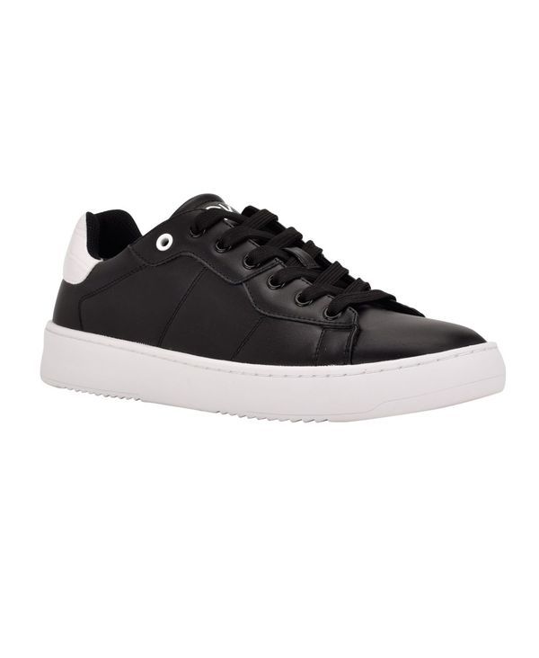 カルバンクライン メンズ シューズ スニーカー レース Calvin Klein Mens Lucio Casual Lace Up Sneakers Black White Croc ホワイト 25,752円