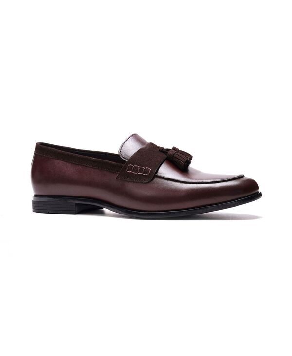 カルロスサンタナ メンズ シューズ スリッポン・ローファー Carlos by Carlosantana Mens Laurentasseloafers Brown leather ブラウン