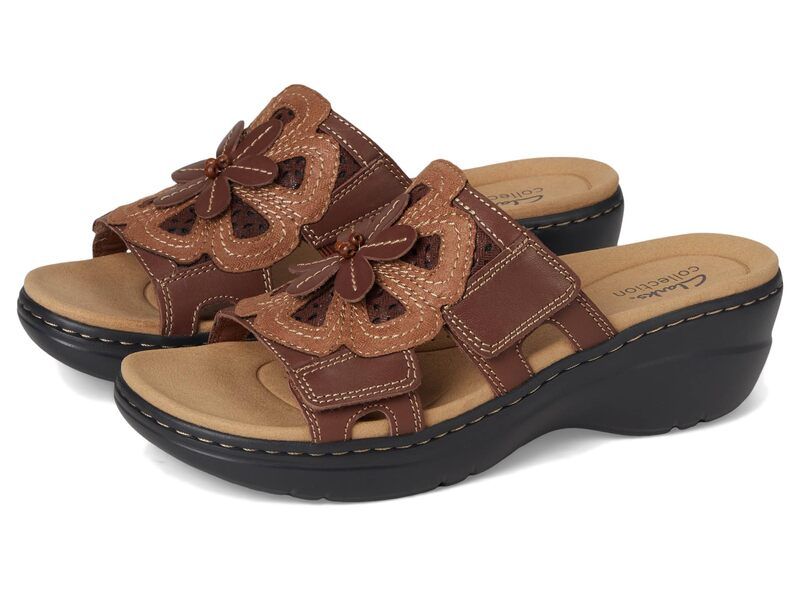 クラークス レディース シューズ サンダル Clarks Merliah 2 Belle Brown Multi Lea ブラウン