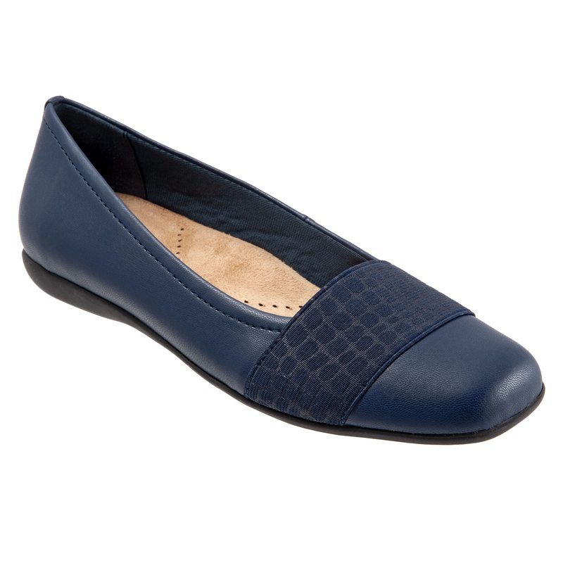 トロッターズ レディース シューズ サンダル Trotters Samantha Navy VegCroco ネイビー